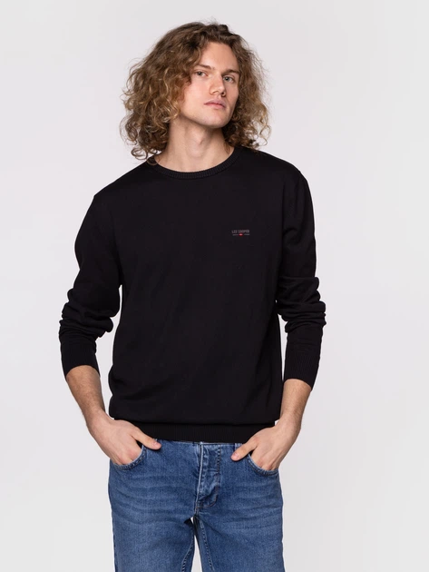 Джемпер чоловічий Lee Cooper ANDY-ORGANIC M Чорний (5904347387600) - зображення 3