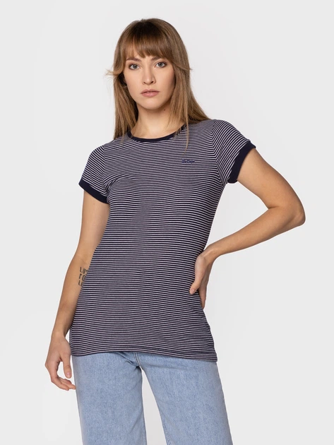 Футболка жіноча Lee Cooper ALINE-6040 S Темно-синя (5904347388751) - зображення 3