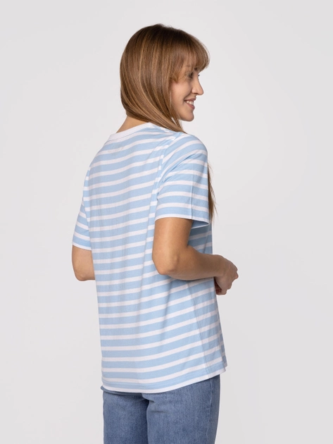 Koszulka damska bawełniana Lee Cooper KARMEN-1010 XL Błękitna (5904347388904) - obraz 2