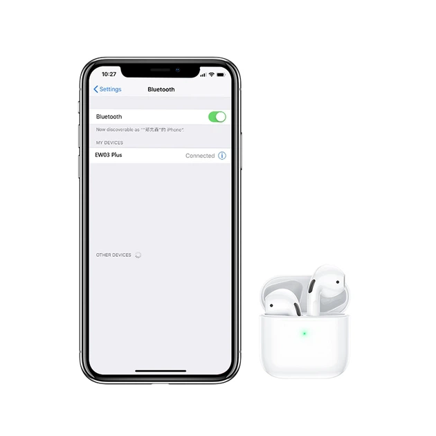 Беспроводные TWS наушники Hoco EW03 Plus вкладыши white - изображение 7