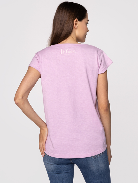 Koszulka damska bawełniana Lee Cooper OLIVIA-4046 L Różowa (5904347389161) - obraz 2