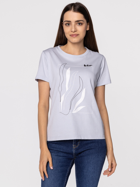 Koszulka damska bawełniana Lee Cooper ZELDA-4911 XL Błękitna (5904347394257) - obraz 1