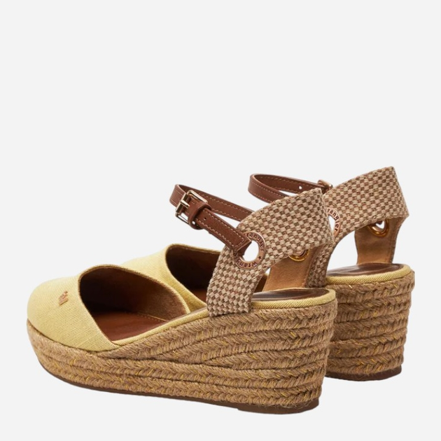 Espadryle damskie na koturnie Wrangler Bela Semi Wedge 20241055.85A 37 24.5 cm Jasnożółte (5400821979915) - obraz 4