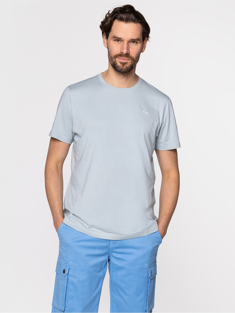 Футболка бавовняна чоловіча Lee Cooper OBUTCH-875 3XL Сіро-голуба (5904347395254) - зображення 3