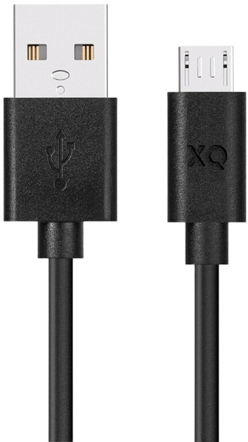 Кабель Xqisit NP USB Type-A - micro USB 1 м Black (4029948221847) - зображення 1