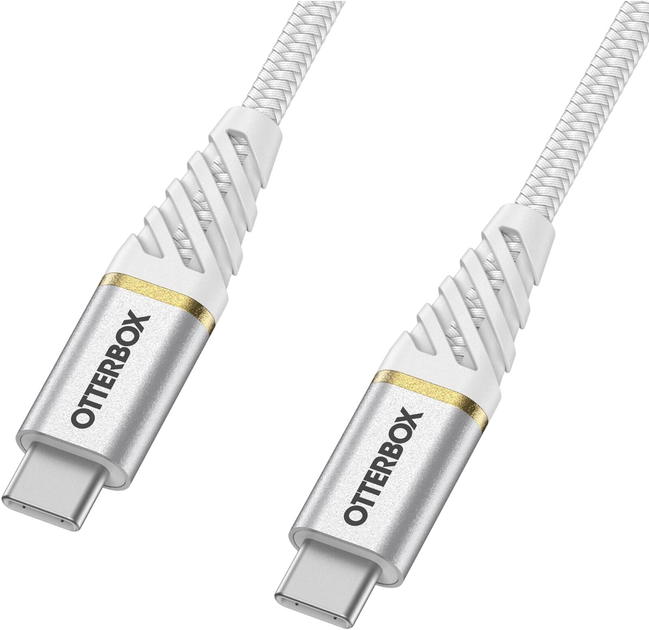 Kabel Otterbox Premium USB Type-C - USB Type-C 3 m White (840104218501) - obraz 1