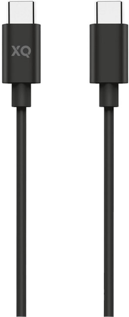 Kabel Xqisit Charge & Sync USB Type-C - USB Type-C 60W 1 m Black (4029948223766) - obraz 1