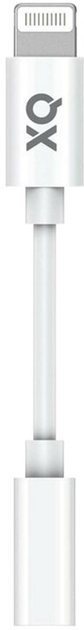 Adapter Xqisit NP Audio Headphone Apple Lightning - Mini-Jack 3.5 mm 10 cm White (4029948222509) - obraz 1