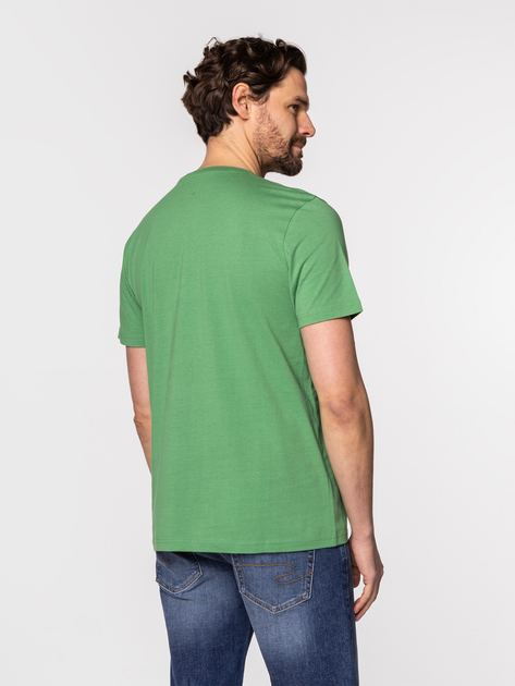 Koszulka męska bawełniana Lee Cooper OBUTCH-875 XL Zielona (5904347394998) - obraz 2