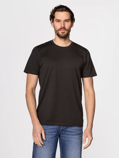 Футболка бавовняна чоловіча Lee Cooper OBUTCH-875 3XL Графітова (5904347395063) - зображення 3