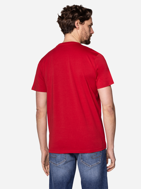 Koszulka męska bawełniana Lee Cooper OBUTCH-875 XL Czerwona (5904347394882) - obraz 2