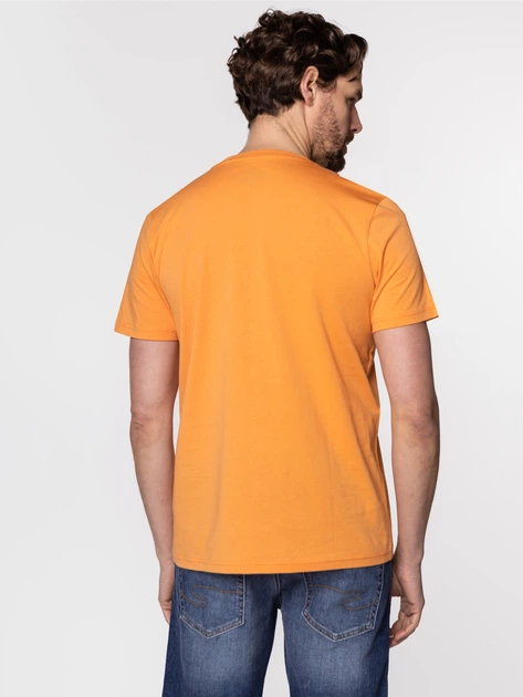 Koszulka męska bawełniana Lee Cooper OBUTCH-875 L Jasnopomarańczowa (5904347395124) - obraz 2