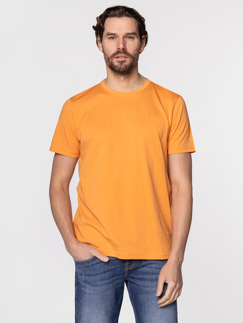 Koszulka męska bawełniana Lee Cooper OBUTCH-875 2XL Pomarańczowa (5904347395148) - obraz 1
