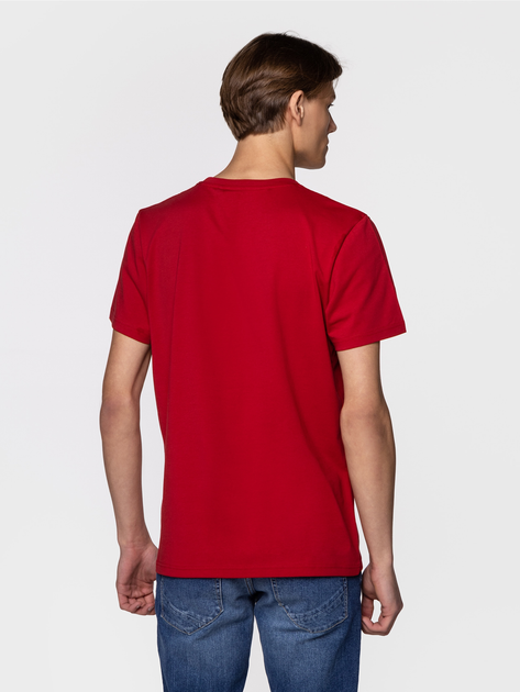 Koszulka męska bawełniana Lee Cooper SCRIPT5-2405 L Czerwona (5904347396190) - obraz 2