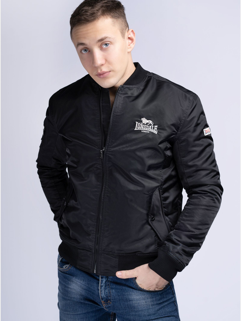 Бомбер мужской Lonsdale Tern Hill 117090-1000 L Черный (4251522365535 ...