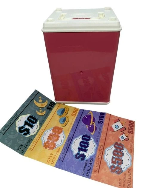 Сейф копилка Saving Money Box детский с кодовым замком и отпечатком пальца, красный (mag637) - изображение 5