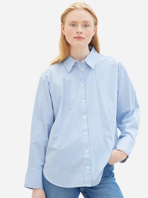 Koszula damska w paski Tom Tailor 1040551 XS Niebieska (4067672192033) - obraz 1