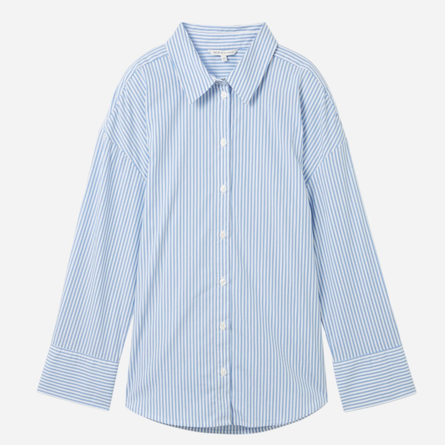 Сорочка жіноча Tom Tailor 1040551 XL Блакитна (4067672191982) - зображення 5