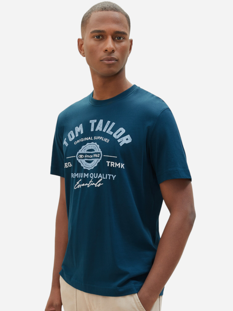 Футболка чоловіча Tom Tailor L1037735209 XL Зелена (4067261555027) - зображення 1