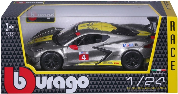 Автомодель Bburago Chevrolet Corvette C8.R 1:24 (4893993280247) - зображення 9