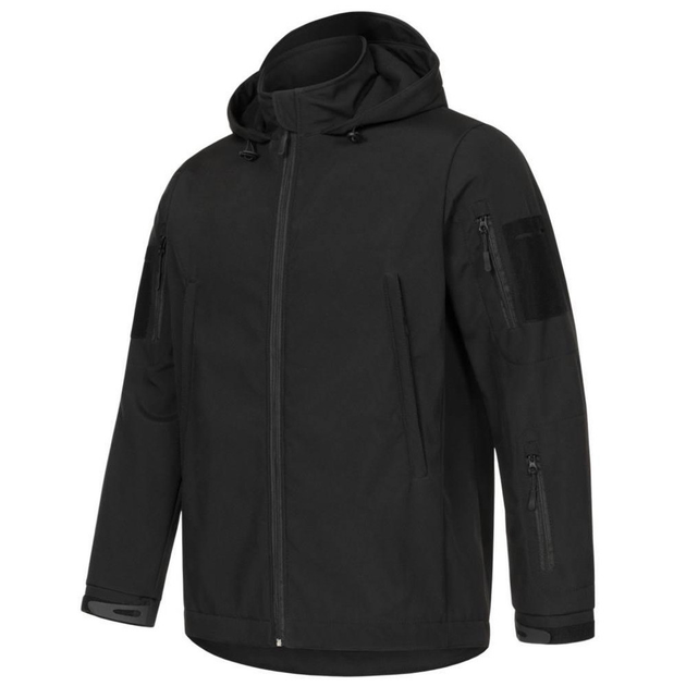 Мужская куртка с капюшоном G4 Softshell черная размер L - изображение 1