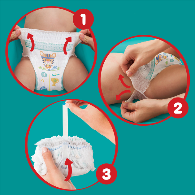 Pieluchomajtki Pampers Pants Rozmiar 7 17+ kg 114 szt (8700216341653) - obraz 2