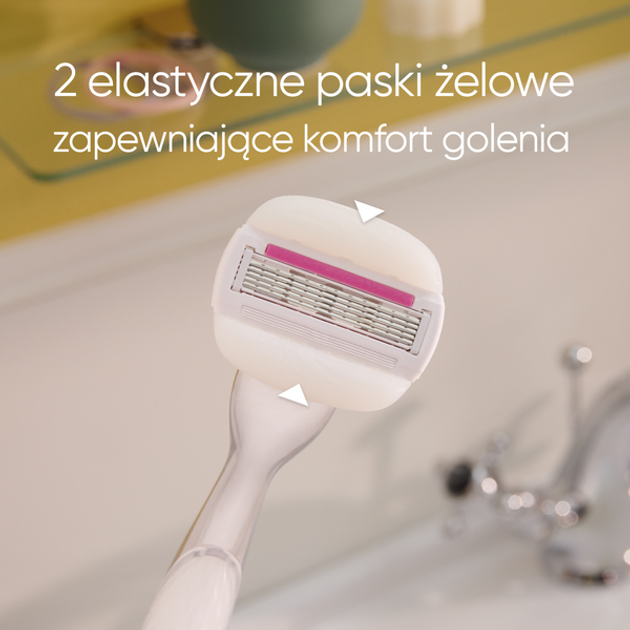 Wymienne wkłady do golenia dla kobiet Venus Comfortglide Sugarberry Plus Olay 4 szt (8700216122849) - obraz 4