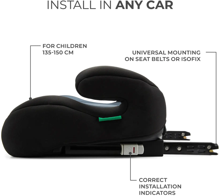 Автокресло-бустер Kinderkraft i-Boost Black (5902533924813) - изображение 6