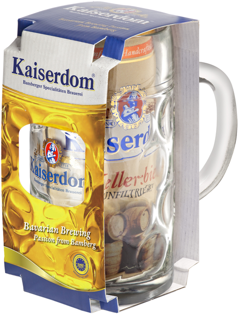 Подарочный набор пиво Kaiserdom Kellerbier Krugset полутемное ...