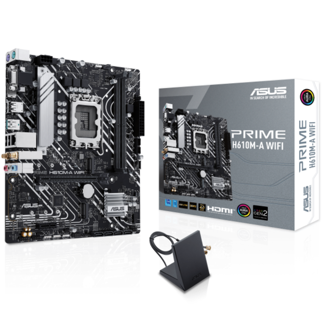 Материнская плата Asus PRIME H610M-A WIFI Socket 1700/Intel/Micro-ATX/1хHDMI/1хDisplayPort - Фото 5 Материнская плата Asus PRIME H610M-A WIFI Socket 1700/Intel/Micro-ATX/1хHDMI/1хDisplayPort - изображение 5