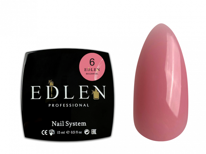 Гель моделирующий Edlen Builder Gel №06 15 мл - Фото 1 Гель моделирующий Edlen Builder Gel №06 15 мл - изображение 1