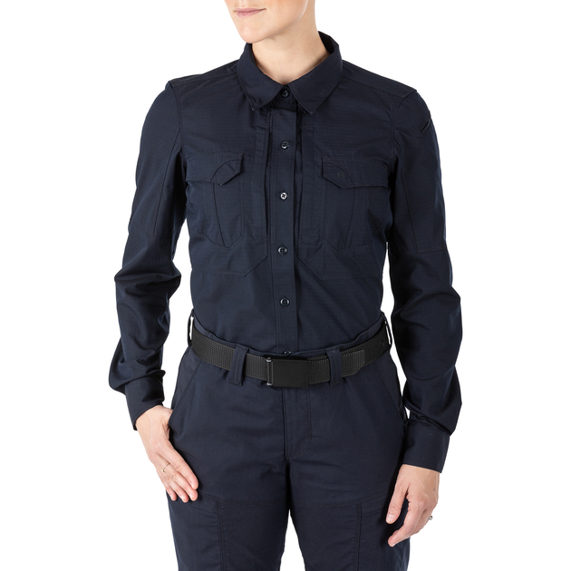 Рубашка тактическая женская 5.11 Tactical Women’s Stryke™ Long Sleeve Shirt XL Dark Navy - изображение 1