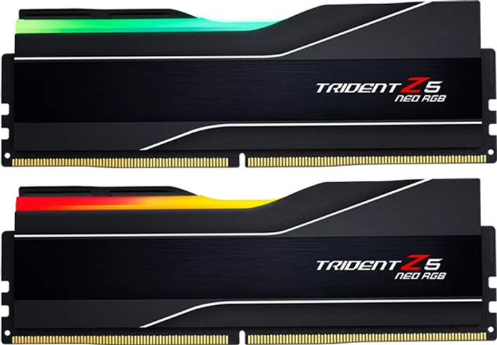 Оперативна пам'ять G.Skill DDR5-5600 49152 МБ PC5-44800 (Kit of 2x24576) Trident Z5 Neo RGB Black (F5-5600J4040D24GX2-TZ5NR) - зображення 1