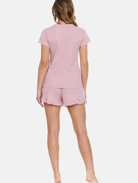 Піжама (футболка + шорти) жіноча бавовняна Doctor Nap PM.4315 XL Рожева (5902701181529) - зображення 2