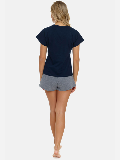 Піжама (футболка + шорти) жіноча бавовняна Doctor Nap PM.5117 S Темно-синя (5903622066179) - зображення 2