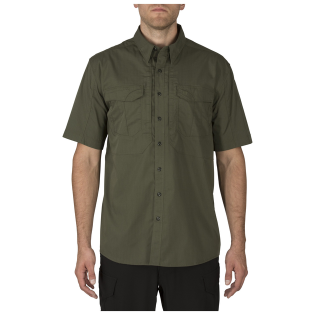 Рубашка тактическая с коротким рукавом 5.11 Stryke™ Shirt - Short Sleeve 2XL TDU Green - изображение 1