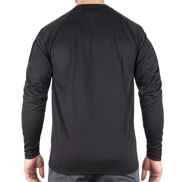 Футболка с длинным рукавом быстросохнущая TACTICAL LONG SLEEVE SHIRT QUICKDRY 2XL Black - изображение 2