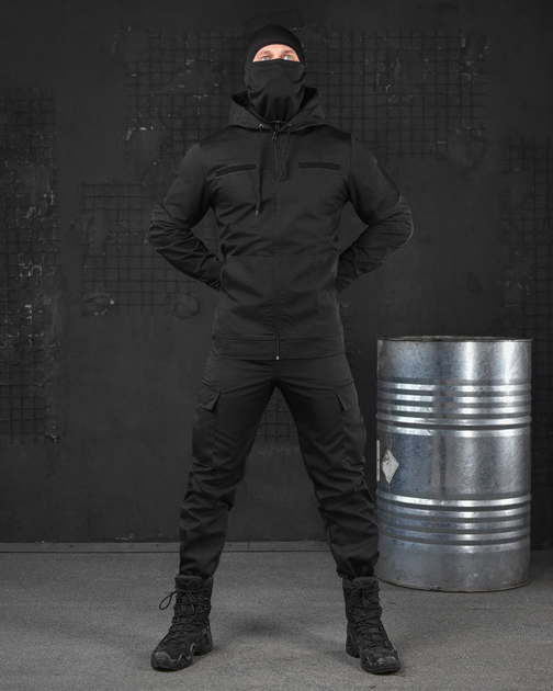 Тактичний костюм poseidon в black 0 XXL - зображення 2