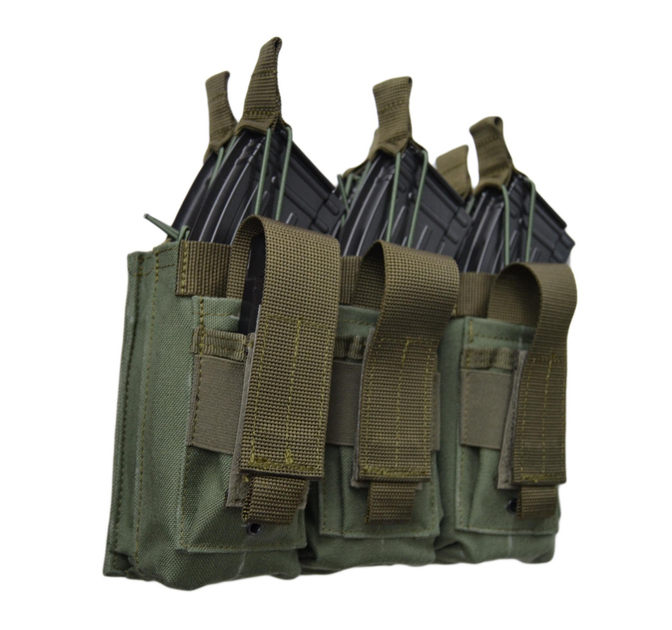 Подсумок R-kit штурмовой на 6 магазинов + 3 пистолетных Olive - изображение 2