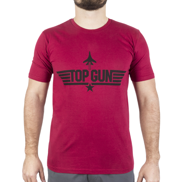 Футболка с рисунком Sturm Mil-Tec Top Gun T-Shirt S Red - изображение 1