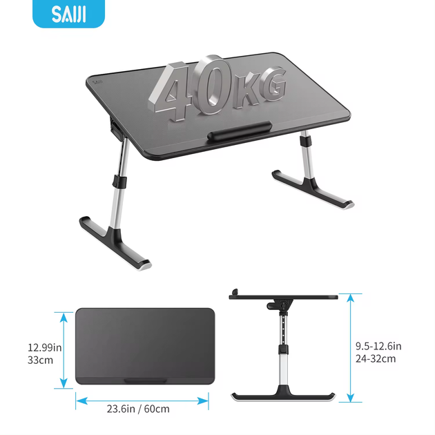 Столик для ноутбука VHG AL33 Black 17 600 x 330мм, Laptop Table - Фото 3 Столик для ноутбука VHG AL33 Black 17 600 x 330мм, Laptop Table - зображення 3