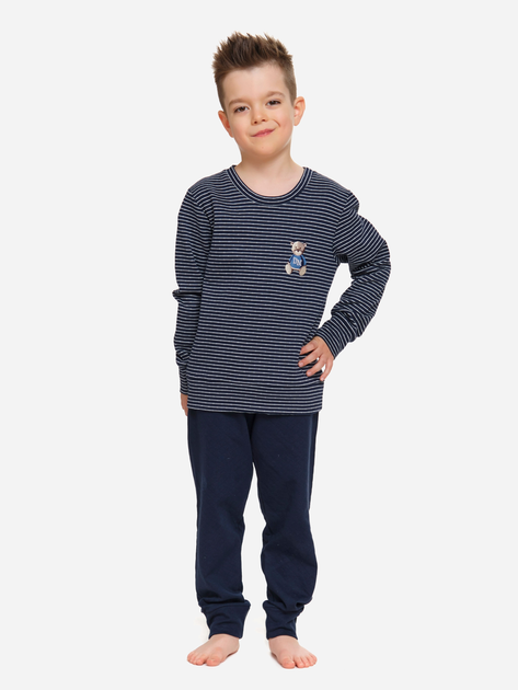 Дитяча піжама для хлопчика Doctor Nap PDB.5256 122-128 см Темно-синя (5902701180270) - зображення 1