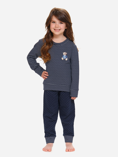 Piżama dla dziewczynki Doctor Nap PDG.5255 146-152 cm Granatowa (5902701182328) - obraz 1
