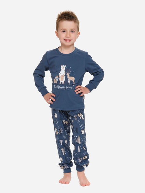 Дитяча піжама для хлопчика Doctor Nap PDU.4324 110-116 см Темно-синя (5902701184087) - зображення 2