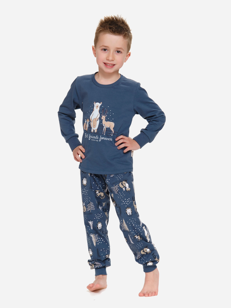 Підліткова піжама для хлопчика Doctor Nap PDU.4324 146-152 см Темно-синя (5902701184117) - зображення 1