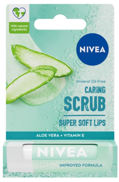 Peeling do ust Nivea Aloes 4.8 g (9005800366265) - obraz 1