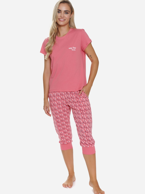 Піжама (футболка + бриджі) жіноча бавовняна Doctor Nap PM.5331 XL Рожева (5902701191375) - зображення 1