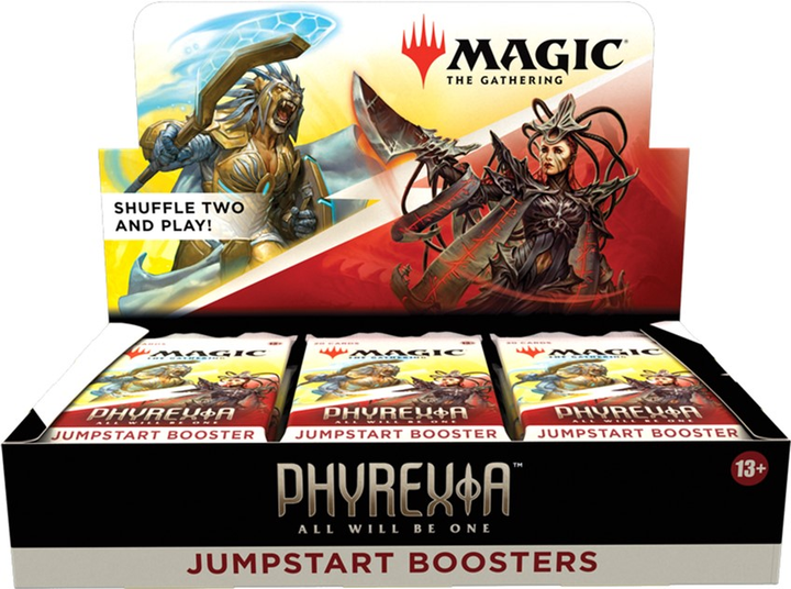 Zestaw akcesoriów do gry planszowej Wizards of the Coast Magic the Gathering Phyrexia All Will Be One Jumpstart Booster Box 18 szt (0195166185255) - obraz 1