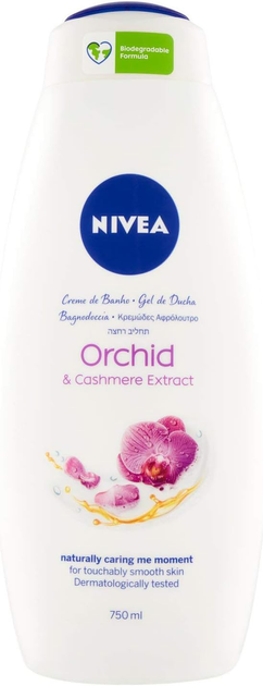 Гель для душу Nivea Creme Smooth Orchid & Cashmere 750 мл (4005808134915) - зображення 1