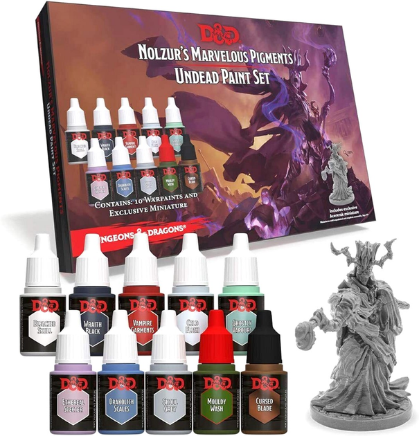 Zestaw farb The Army Painter Dungeons & Dragons Nolzurs Marvelous Pigments Undead Paint 10 szt (5713799750050) - obraz 2